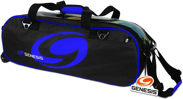 Genesis Sport Triple Roller/Tote Black/Blue 3 Genesis Sport Triple Roller/Tote Black/Blue