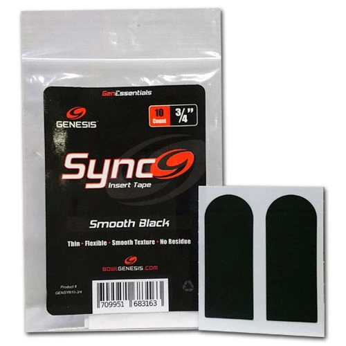 Genesis Sync Black 3/4" Insert Tape 10ct 3 Genesis Sync Black 3/4" Insert Tape 10ct