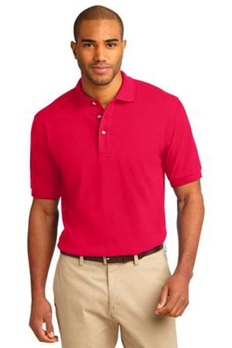 Port Authority Mens Pique Knit Sport Red 3 Port Authority Mens Pique Knit Sport Red