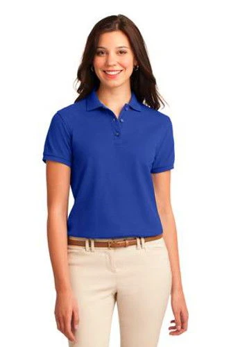 Port Authority Womens Silk Touch Polo Shirt Royal 3 Port Authority Womens Silk Touch Polo Shirt Royal