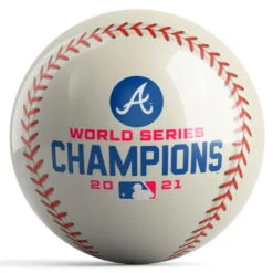 OnTheBallBowling MLB Atlanta Braves 2021 World Series Champs Baseball Ball -Bowling Equipment Store 29c98e42 7fa9 4345 854f 7d86b99787de