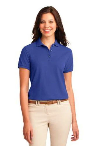 Port Authority Womens Silk Touch Polo Shirt Mediterranean Blue 3 Port Authority Womens Silk Touch Polo Shirt Mediterranean Blue