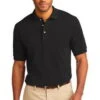 Port Authority Mens Pique Knit Sport Black -Bowling Equipment Store 4491a93a e95b 41ab a3a9 b2beb85232f7