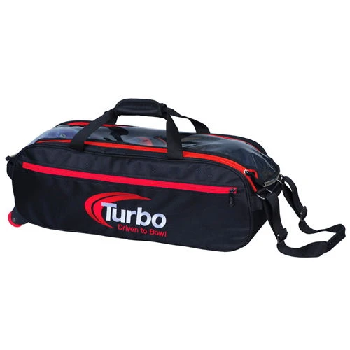 Turbo Pursuit Slim Triple Tote Black/Red 3 Turbo Pursuit Slim Triple Tote Black/Red