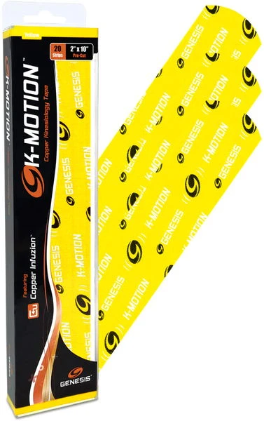 Genesis K-Motion Tape Pre-cut Yellow 4 Genesis K-Motion Tape Pre-cut Yellow - Image 2