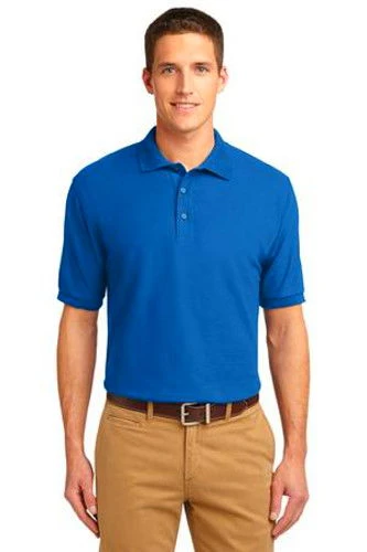Port Authority Mens Silk Touch Polo Shirt Strong Blue 3 Port Authority Mens Silk Touch Polo Shirt Strong Blue