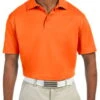 Harriton Mens 4 Oz Polytech Polo Orange -Bowling Equipment Store 8cae0ca5 82f9 4917 9d29 c1f4b61c07d4