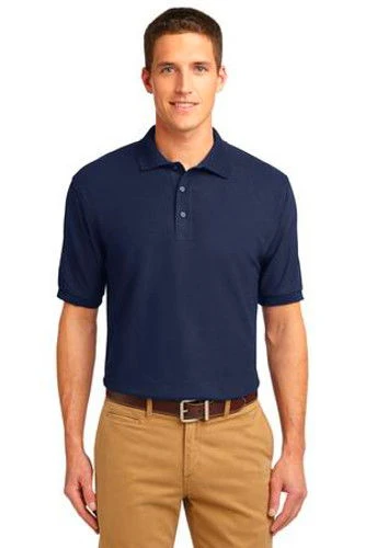 Port Authority Mens Silk Touch Polo Shirt Navy 3 Port Authority Mens Silk Touch Polo Shirt Navy