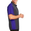 Sport-Tek Mens Colorblock Micropique Sport-Wick Polo Grey/Purple -Bowling Equipment Store 93b9dd97 fe53 43fc a664 eb9b9d955e89