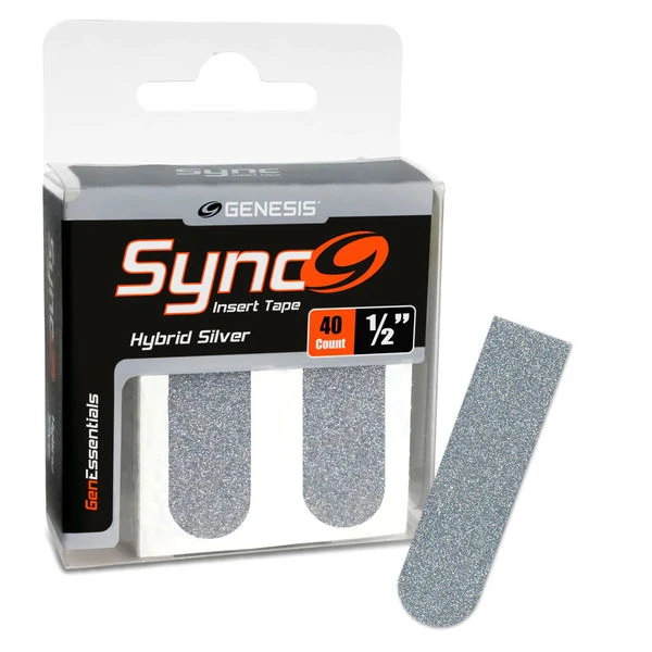 Genesis Sync Silver 1/2" Insert Tape 40ct 3 Genesis Sync Silver 1/2" Insert Tape 40ct