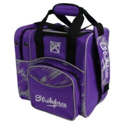 KR Strikeforce Flexx Single Tote Purple/Silver Scratch -Bowling Equipment Store a6e90417 d0fb 4262 8af7 eb707baadf99