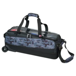 KR Strikeforce Fast Slim Triple Roller Tote Grey Camo