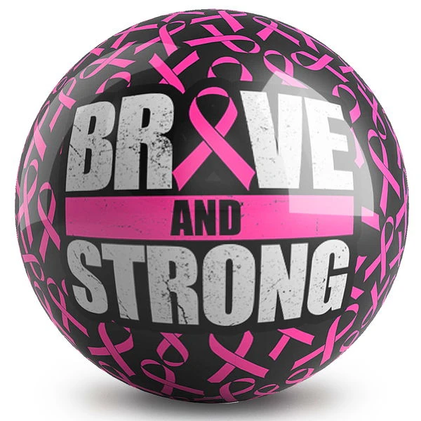 OnTheBallBowling Pink Ribbon Brave Ball 3 OnTheBallBowling Pink Ribbon Brave Ball