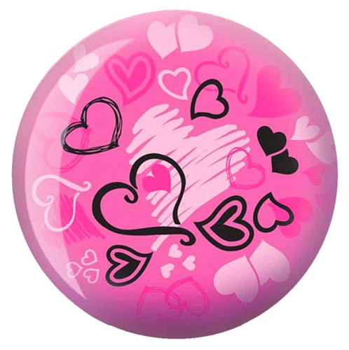 Brunswick Hearts Glow Pink Viz-a-Ball 3 Brunswick Hearts Glow Pink Viz-a-Ball
