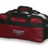 Storm 2 Ball Tote Black/Checkered Red