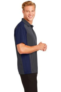 Sport-Tek Mens Colorblock Micropique Sport-Wick Polo Grey/Navy 8 Sport-Tek Mens Colorblock Micropique Sport-Wick Polo Grey/Navy -Bowling Equipment Store d2321a4b 7573 488d b7a0 1b2a9b8463c0