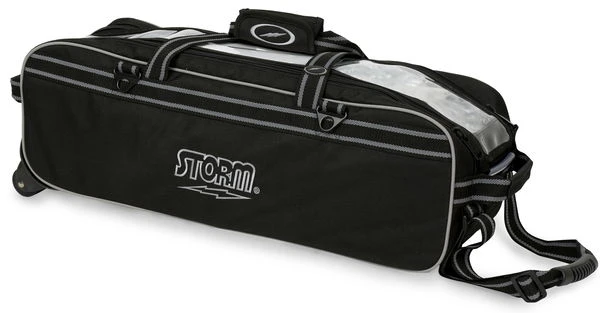 Storm 3 Ball Tournament Travel Roller/Tote Black 3 Storm 3 Ball Tournament Travel Roller/Tote Black