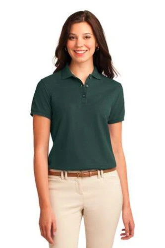 Port Authority Womens Silk Touch Polo Shirt Dark Green 3 Port Authority Womens Silk Touch Polo Shirt Dark Green