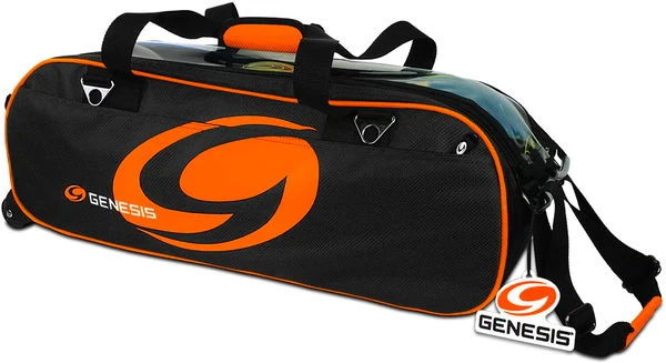 Genesis Sport Triple Roller/Tote Black/Orange 3 Genesis Sport Triple Roller/Tote Black/Orange